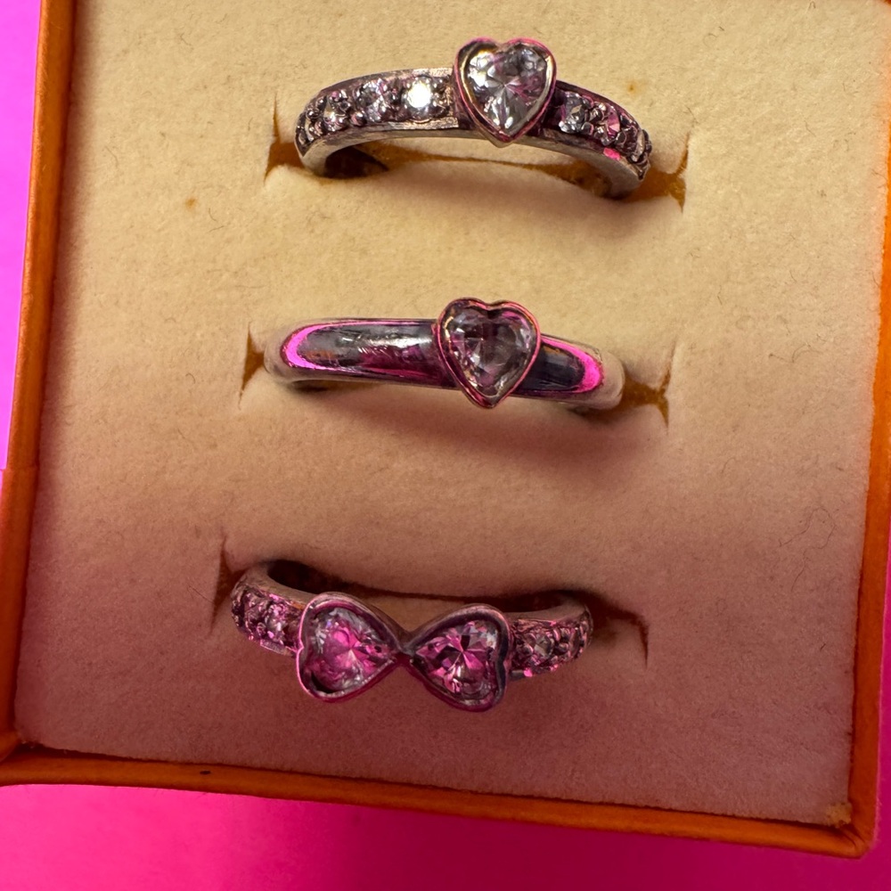Folli Follie Elegant Silver Ring Set 3 silver size 6 - Picture 13 of 15